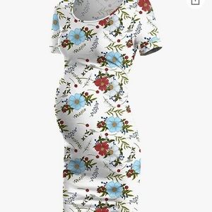 Maternity floral dress